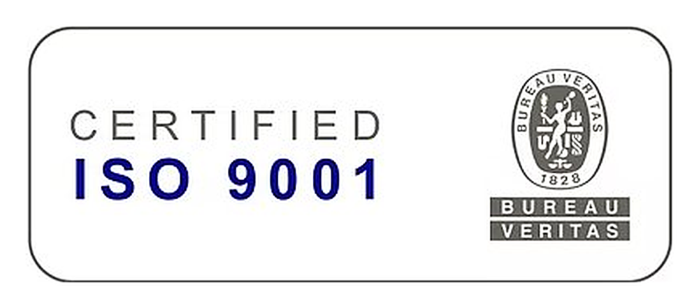 Certified ISO 9001 — Bureau Veritas